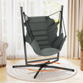 haengestuhl 360 drehung haengesessel mit gestell outdoor indoor bequemer haengeschaukel haengesitz tragkraft 180 kg ideal fuer schlafzimmer terrasse veranda balkon garten und balkon