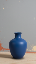 Keramikvase baltisches Blau