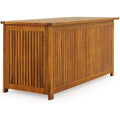 casaria gartenbox aus fsc-zertifiziertem akazienholz 205l 115x50cm wetterfest aufbewahrungsbox uv-bestaendiges material handgriffmulden bank mit stauraum fuer balkon garten grau