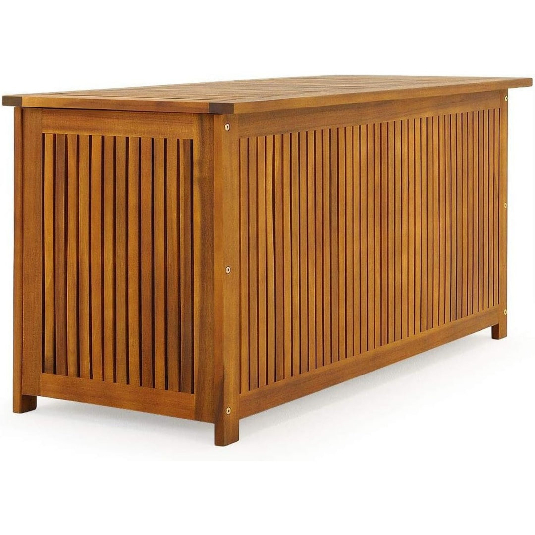 casaria gartenbox aus fsc-zertifiziertem akazienholz 205l 115x50cm wetterfest aufbewahrungsbox uv-bestaendiges material handgriffmulden bank mit stauraum fuer balkon garten grau